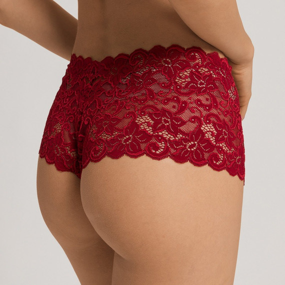 Hanro Moments Short Red Dahlia