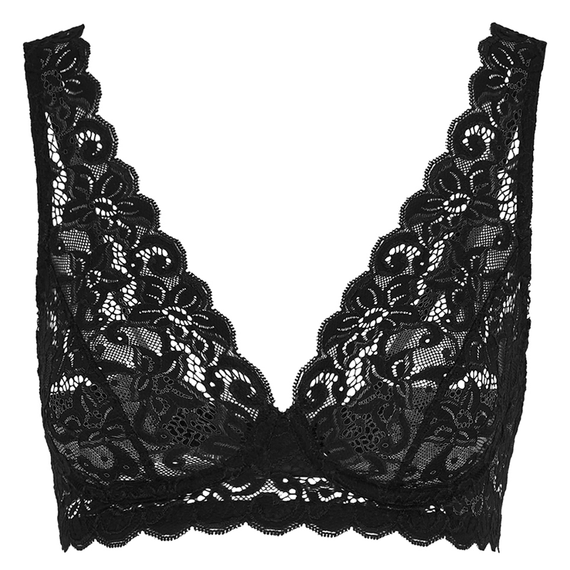 Hanro Moments Soft Cup BH Black