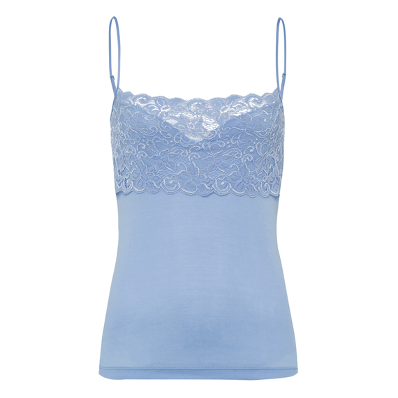 Hanro Moments Top Met Spaghettibandjes Blue Moon