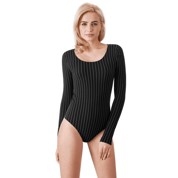 Wolford Muriel String Body Zwart/Wit