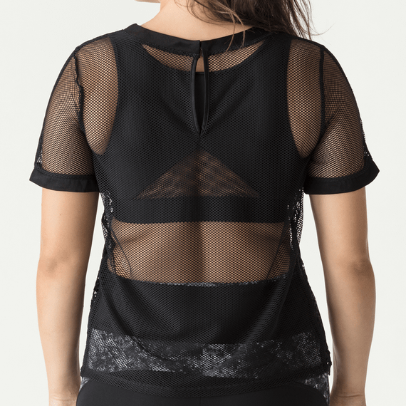 PrimaDonna x Myla Dalbesio Mesh Top Black