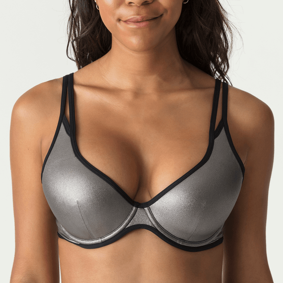 PrimaDonna x Myla Dalbesio Halter Bikinitop Silver