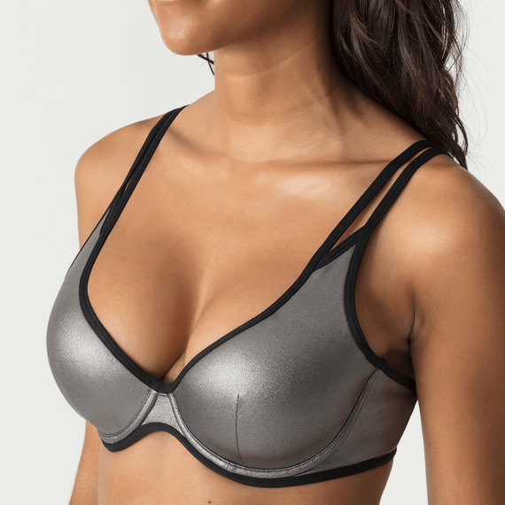 PrimaDonna x Myla Dalbesio Halter Bikinitop Silver