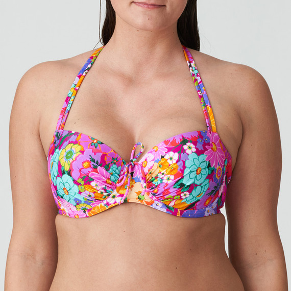 PrimaDonna Swim Najac Voorgevormde Balconette Bikinitop Floral Explosion