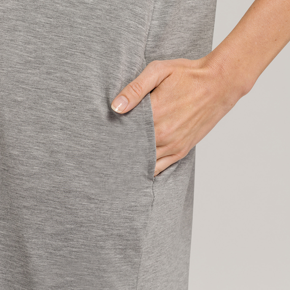 Hanro Natural Elegance Nachthemd Grey Melange