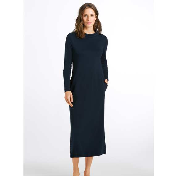 Hanro Natural Elegance Nachtjurk Deep Navy