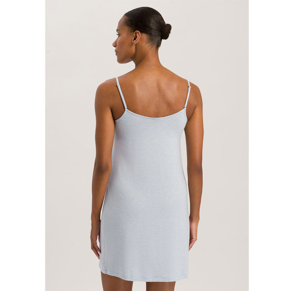 Hanro Natural Elegance Spaghetti Kleid Whispering Blue