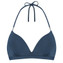 Beachlife Navy Padded Triangle Bikinitop