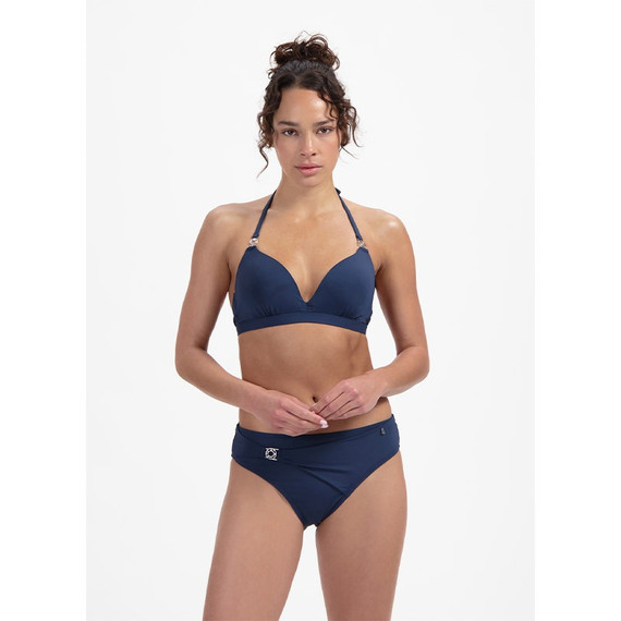 Beachlife Navy Padded Triangle Bikinitop