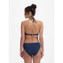 Beachlife Navy Padded Triangle Bikinitop