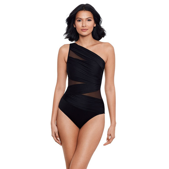 Miraclesuit Network Jena One Shoulder Badpak Black