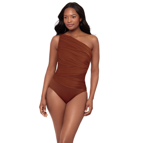 Miraclesuit Network Jena One Shoulder Badpak Copper