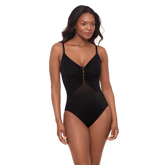 Miraclesuit Network News Mariposa Badeanzug Black