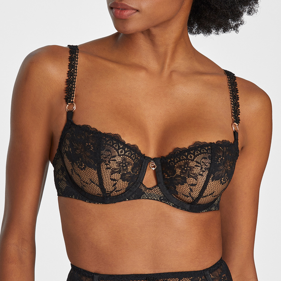Aubade Night Bird Half Cup BH Black Queen