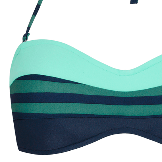 Beachlife Nightriver Bandeau Bikinitop Donkerblauw