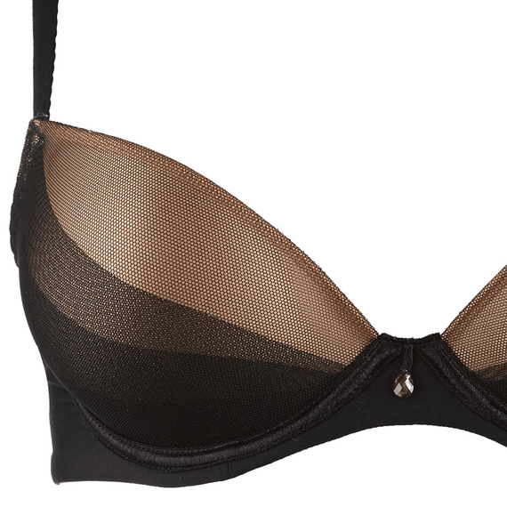 Aubade Onde Sensuelle Voorgevormde Push-up BH Noir