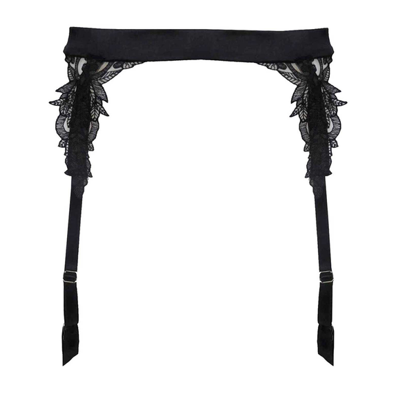 Fleur of England Onyx Jarretels Black