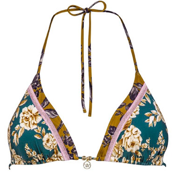 Watercult Ottomane Flower Triangle Bikinitop Vintage Spring