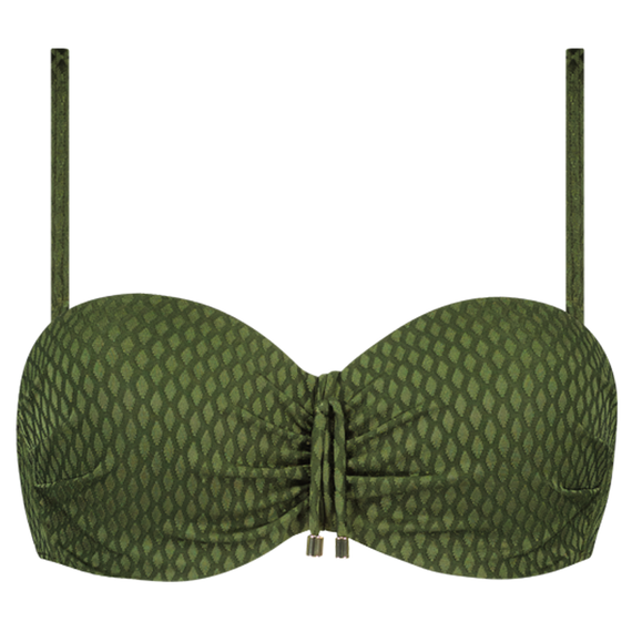 Palm Oasis Bandeau Bikini Oberteil