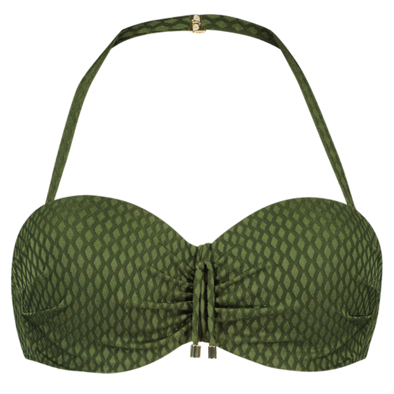 Cyell Palm Oasis Bandeau Bikini Oberteil