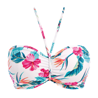 Palm Paradise Bandeau Bikini Oberteil