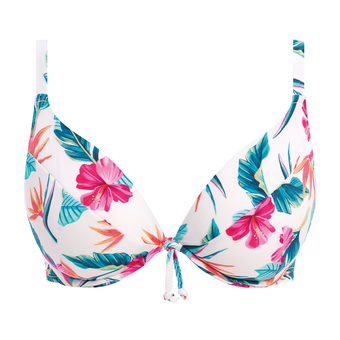 Palm Paradise Plunge Bikini Oberteil