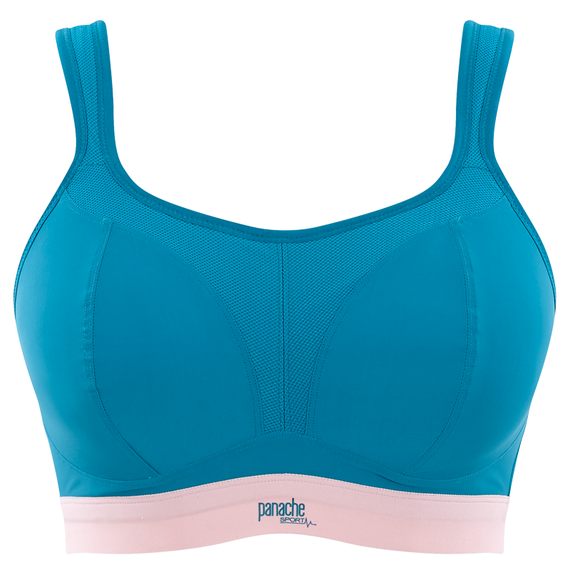 Panache Sport Voorgevormde Sport BH Zonder Beugels Teal Pink