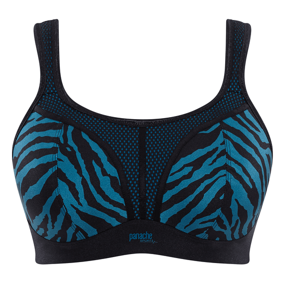 Panache Voorgevormde Sport BH Zonder Beugel Zebra Print