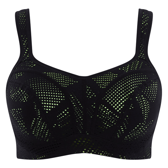 Panache Voorgevormde Sport BH Black Lime