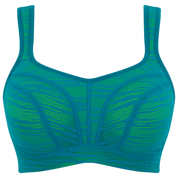 Panache Voorgevormde Sport BH Teal/Lime