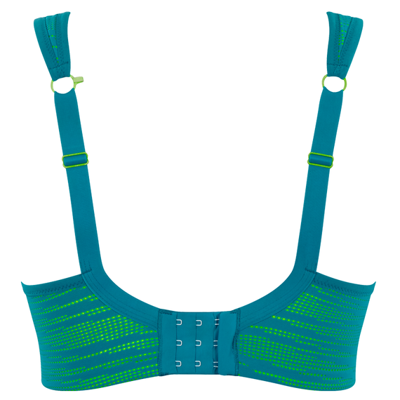 Panache Voorgevormde Sport BH Teal/Lime