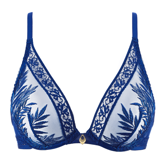 Aubade Parenthèse Tropicale Plunge BH Electric Blue