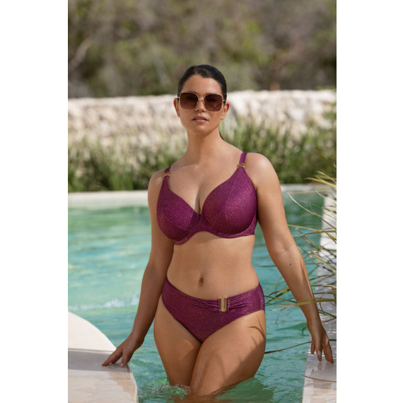 Fantasie Swim Paros Coast Plunge Bikinitop Berry Shimmer
