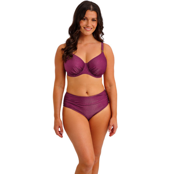 Fantasie Swim Paros Coast Hoog Bikinbroekje Berry Shimmer