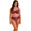 Fantasie Swim Paros Coast Hoog Bikinbroekje Berry Shimmer