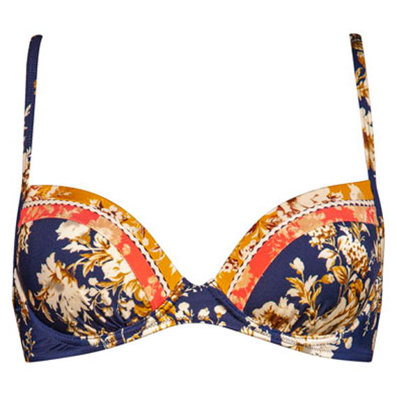 Patchwork Florals Voorgevormde Bikinitop