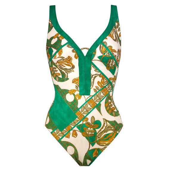 Maryan Mehlhorn Perceptions Badpak Cream Green