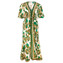 Maryan Mehlhorn Perceptions Kaftan Cream Green