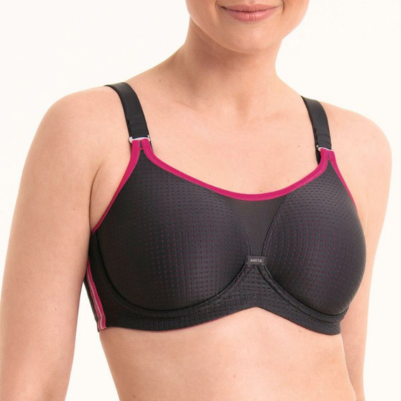 Anita Active Performance Wire X Sport BH Anthracite/Pink