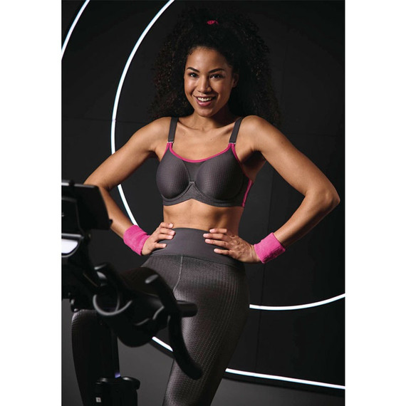 Anita Active Performance Wire X Sport BH Anthracite/Pink