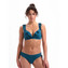 Beachlife Petrol Plunge Bikinitop