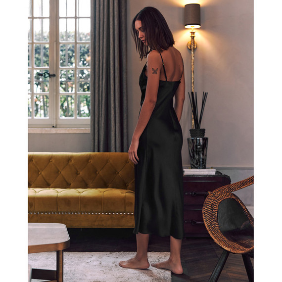 Marjolaine Phénix Maxi Nachtjurk Noir