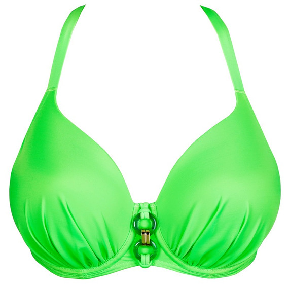 Primadonna Swim Pilon Herzform Bikini Oberteil Neon Lime
