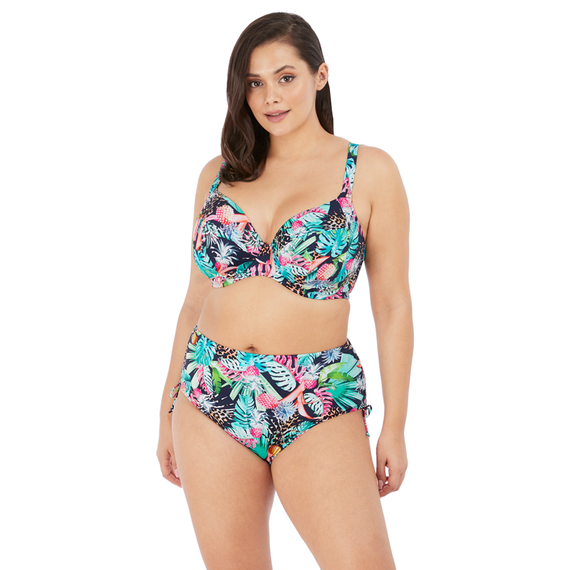 Elomi Swim Pina Colada Hoog Bikinibroekje Midnight