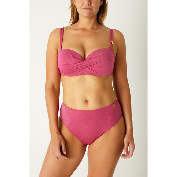 Annadiva Swim Pink Lagoon Bandeau Bikinitop Pink