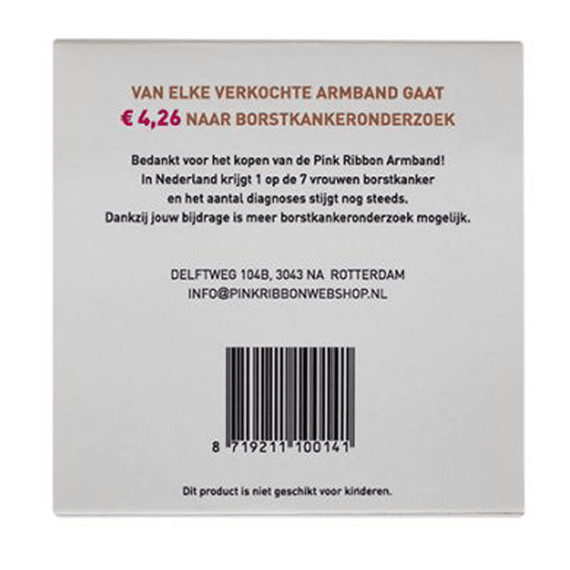 Pink Ribbon Armbandje 2018
