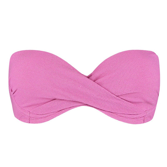 Beachlife Pink Shimmer Bandeau Bikinitop Pink Shimmer