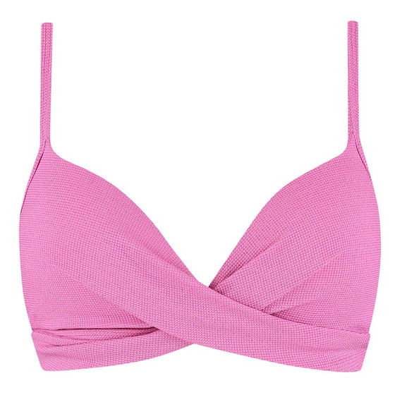 Beachlife Pink Shimmer Twist Bikinitop Pink Shimmer