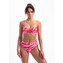 Beachlife Pink Zebra High Waist Bikinibroekje