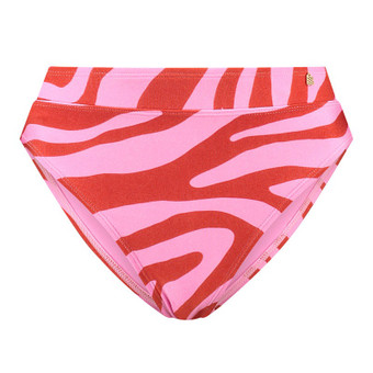 Pink Zebra High Waist Bikini Hose